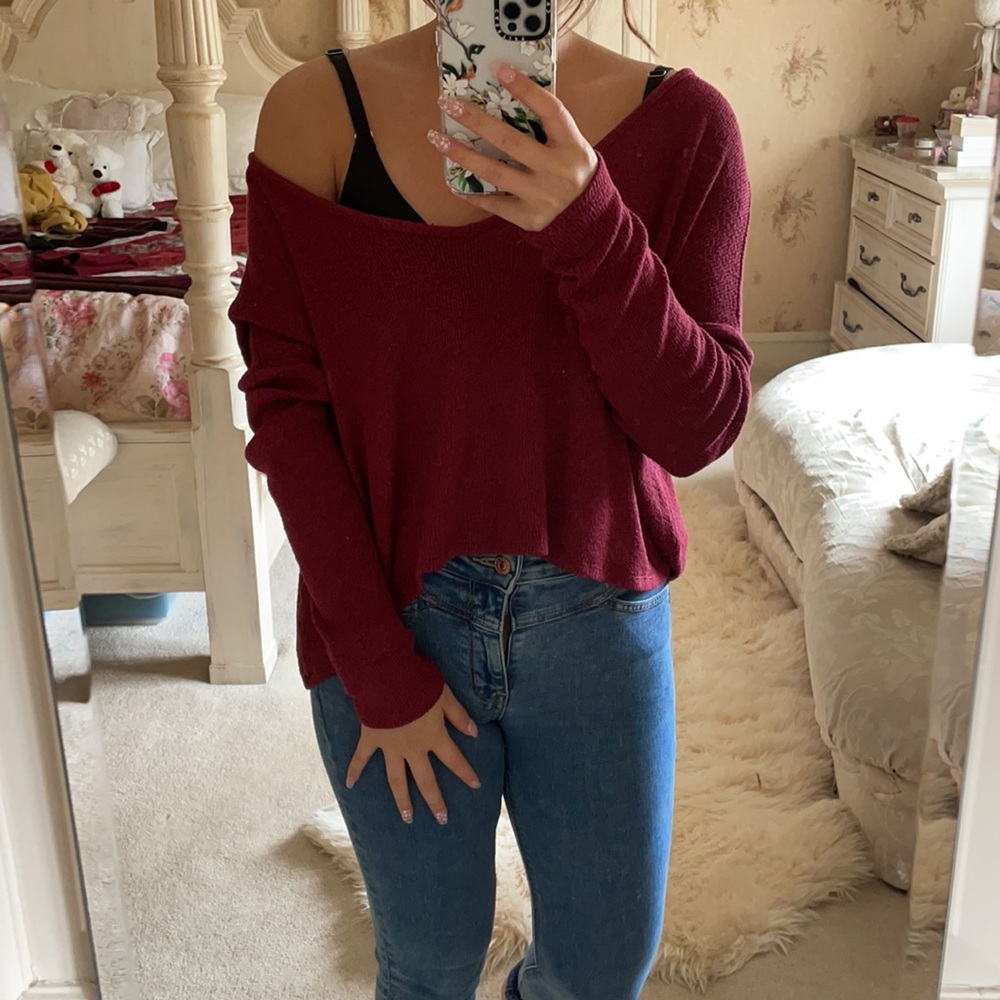 Garage cut cropped sweater